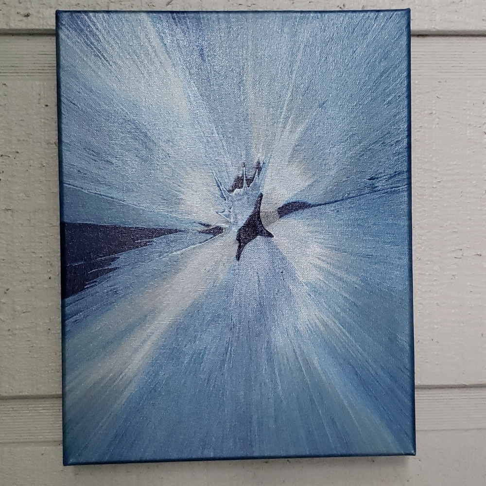 Blue Light, spin art by Tadd